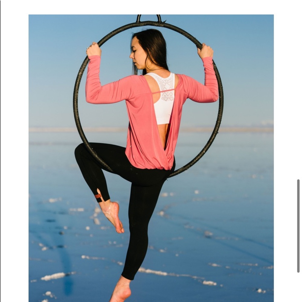 Light brick namaste long sleeve T